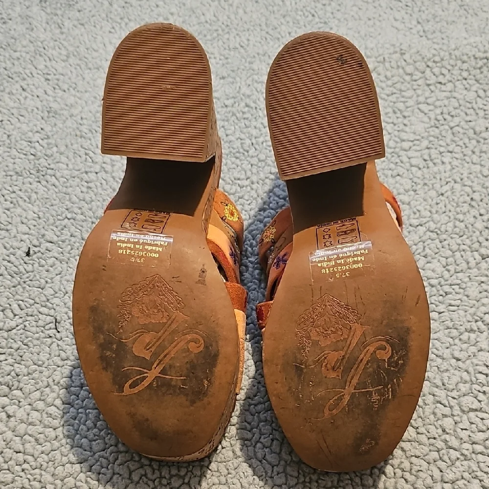 Free People Embroidered Platform Sandals - Multicolor - Picture 5 of 11